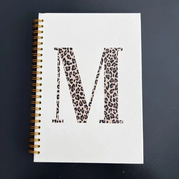 “M” Leopard Notebook