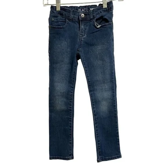 The Children’s Place Boys Skinny Jeans Size 7 Slim Fit Dark Wash Adjustable