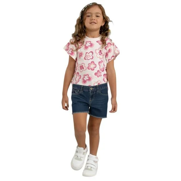 (F-177)The Children’s Place Girls Denim Shorts Size 8‎ Blue Jean Shorts