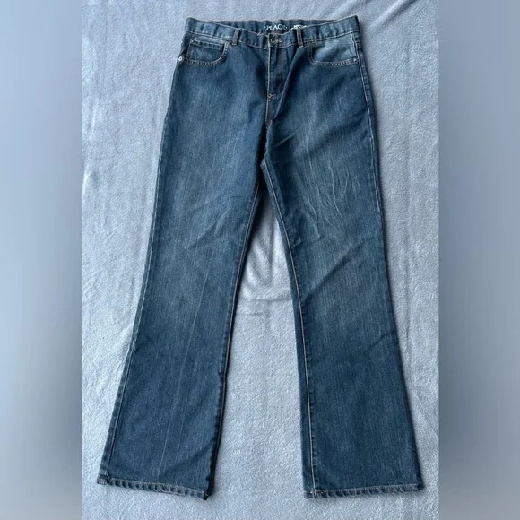 The Children’s Place Boys Dark Blue Denim Bootcut Jeans Size 18 Husky‎