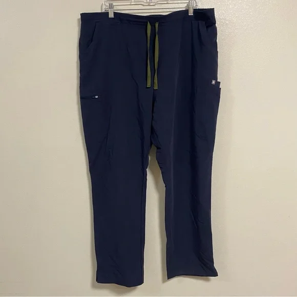 Figs Scrub pants Unisex Size XXL Navy Drawstring Medical Scrub pants