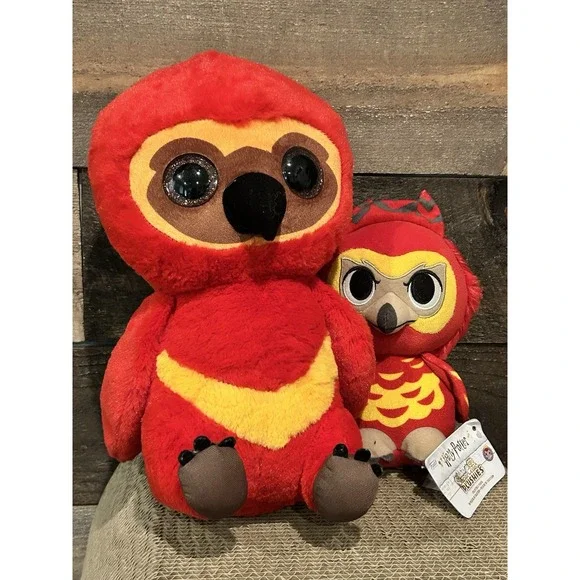 Wizarding World Of Harry‎ Potter Fawkes The Phoenix Plush Lot Of 2