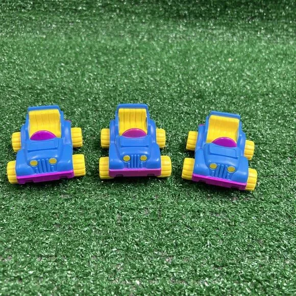 Vintage Garfield Cat Happy Meal Jeep Toys Jeeps Only Lot Of‎ 3