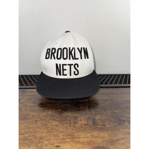 Brooklyn Nets Mitchell & Ness Snapback Cap‎ NBA Green Undervisor Wool Hat 2012