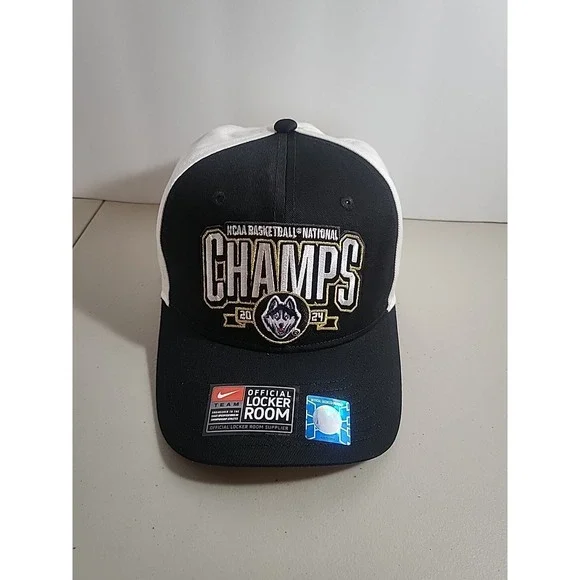 NIKE UConn Huskies 2024 Mens Basketball National Champions Locker Room Hat