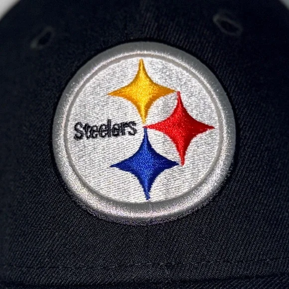 New Era 9FORTY Pittsburgh Steelers Black Adjustable Hat Football Cap