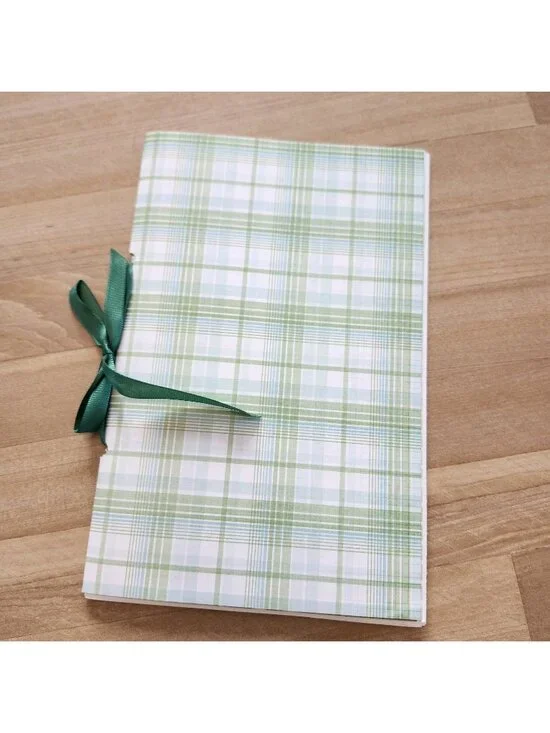 Green Garden Theme Junk Journal Booklet Blank Handmade 8.5 x 5.5