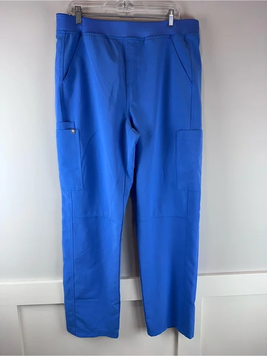 Figs Men’s Royal Blue Axim Cargo Nursing Medical Scrub Pants Size XL