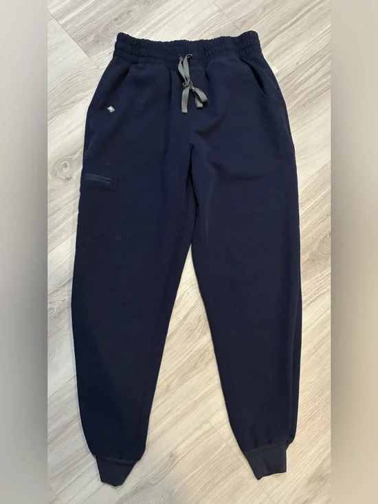 Figs womens Jogger Pants in Navy Blue with Drawstring