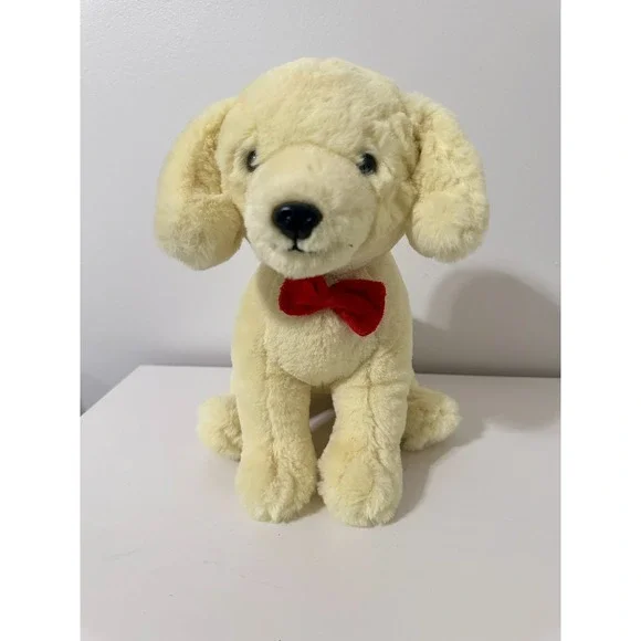 FAO Schwarz Puppy Dog Plush Golden Retriever Yellow Lab 10
