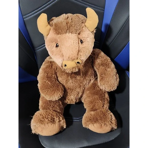 Wishpets Plush Buffalo Bison 2015 Brown 19