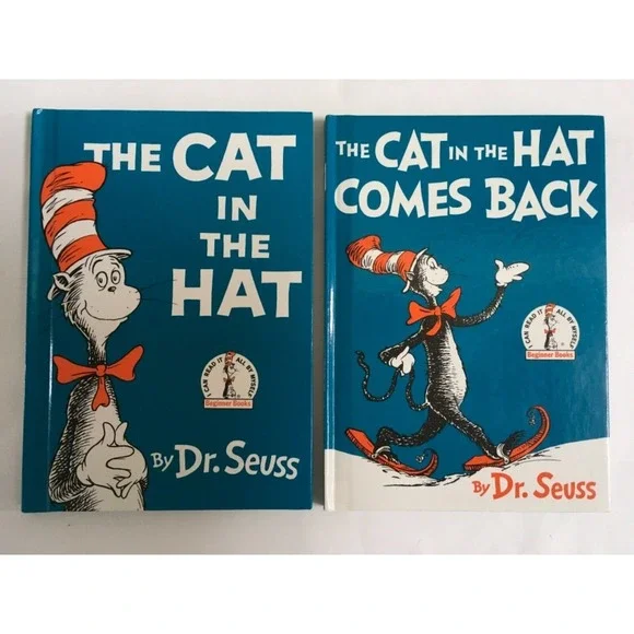 The Cat in the Hat AND The Cat in the Hat Comes Back LOT of 2 Dr. Seuss Books