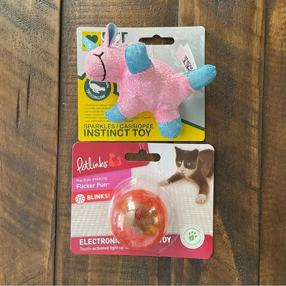 🎉Host Pick!🎉 Pair of Cat Toys - Pink Unicorn & Electronic Ball