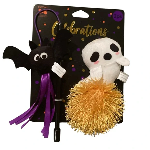 Re listed 😎 Halloween cat toys cat nip ghost bat Pom Pom