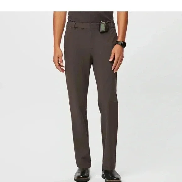 FIGS PRO Straight Leg Trouser Classic Short Medium Brown size S