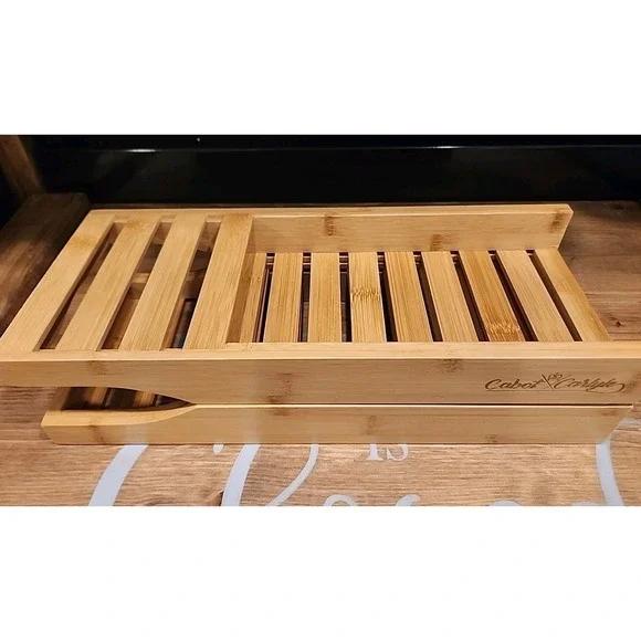 Cabot Carlyle Bamboo‎ Wood Bath Tub Rack Bathroom Shelf Tidy Tray Storage Caddy