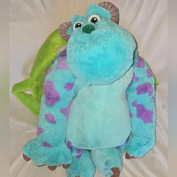 Disney Parks Monsters, Inc. Mike And Sully Reversible Plush Toy Pillow 23