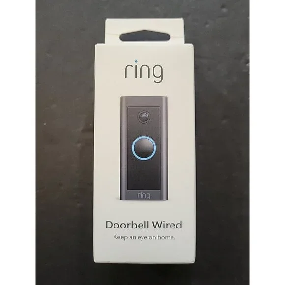 Ring Doorbell Wired 1080p HD Video Two-Way Talk Live View Smart Home Security