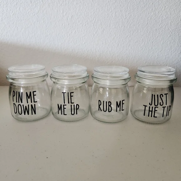 Set Of 4 Bathroom Cannisters