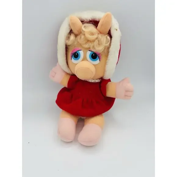 Vintage 1987 Baby Miss Piggy‎ Christmas Plush 11