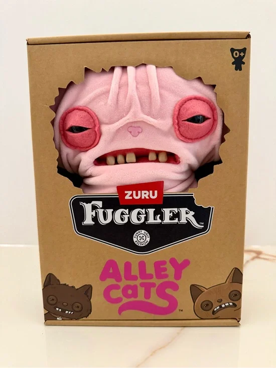 ZURU Fuggler Alley Cats WRINKLE MCSTINKLES Funny Ugly Monster Plush Toy 9”
