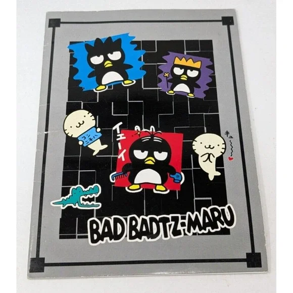 Vintage Sanrio Badtz Maru Notebook‎ Memo Pad Journal Book 90s 1990s