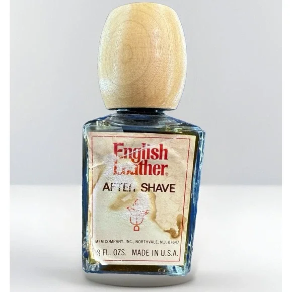VTG New Original MEM English Leather Aftershave 8 oz Large Bottle Made in USA