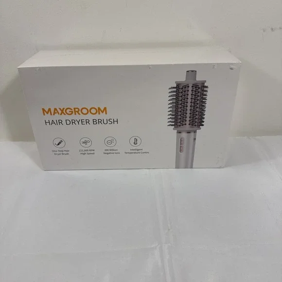 Maxgroom Factory Sealed New Hair blow dryer brush High Speed Negative Ions