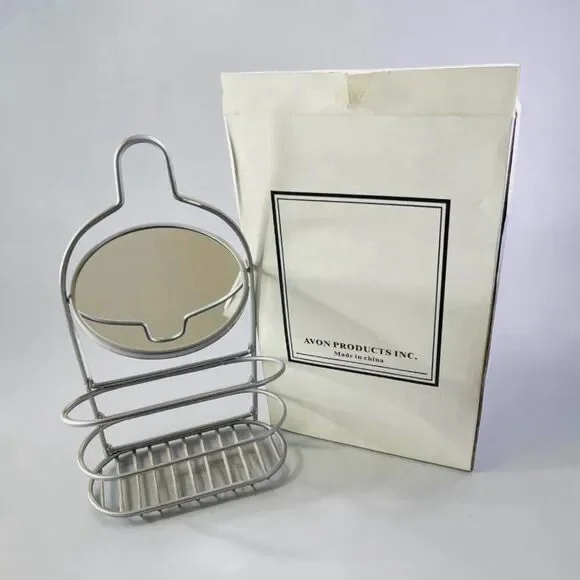 Avon Wire Shower Caddy And Mirror NEW In Box - FSC #F12013-1