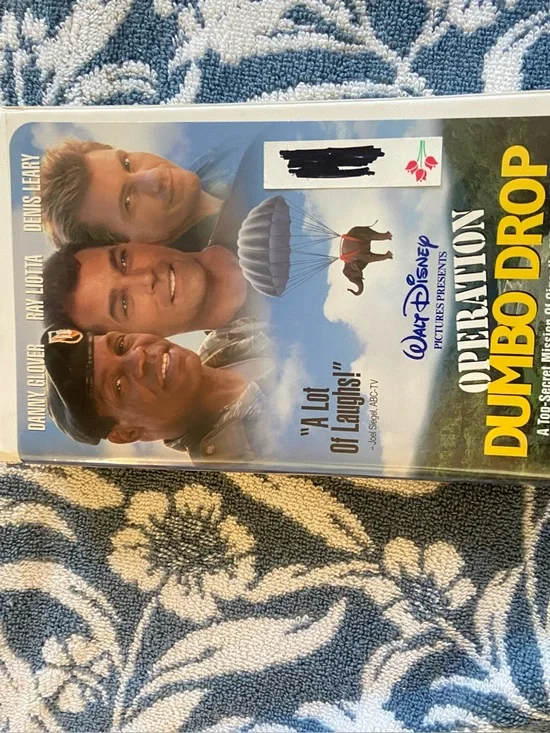 Walt Disney Operation Dumbo Drop VHS Tape in Clamshell Case