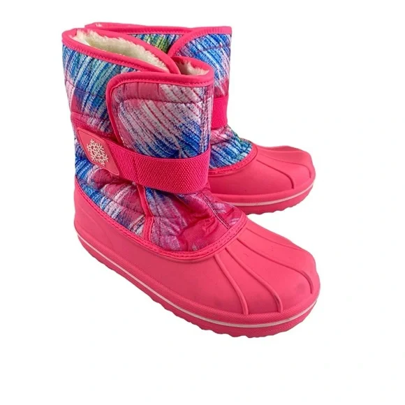 The Children’s Place Kids Pink and‎ Multicolor Winter Boots Sz 2
