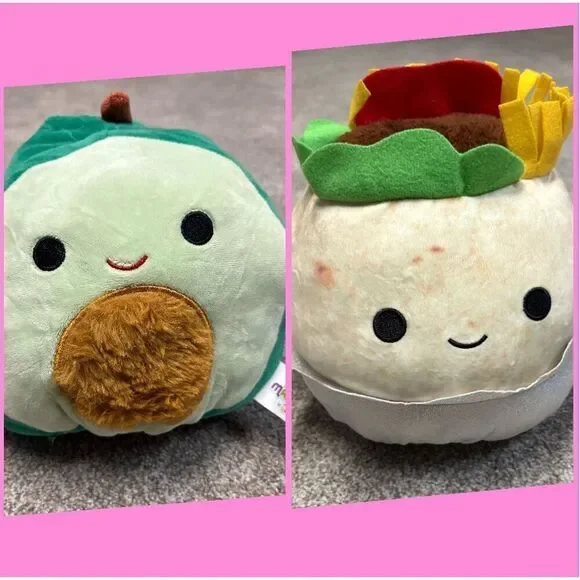 Squishmallows Flip A Mallows Avacado Burrito 8”