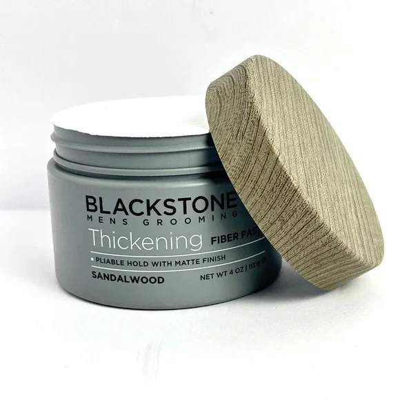 Blackstone Mens Grooming Thickening Fiber Hair Paste Sandalwood‎ 4 oz