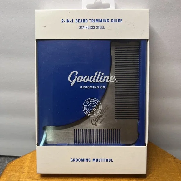 Goodline Grooming Company 2-In-1 Stainless Steel Beard Trimming Guide