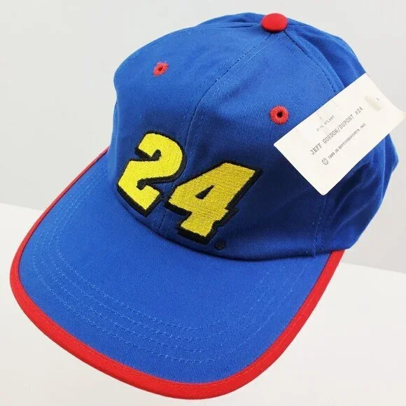 Jeff Gordon Vintage NASCAR Hat 90s Strapback 24 Competitors View Deadstock NWT