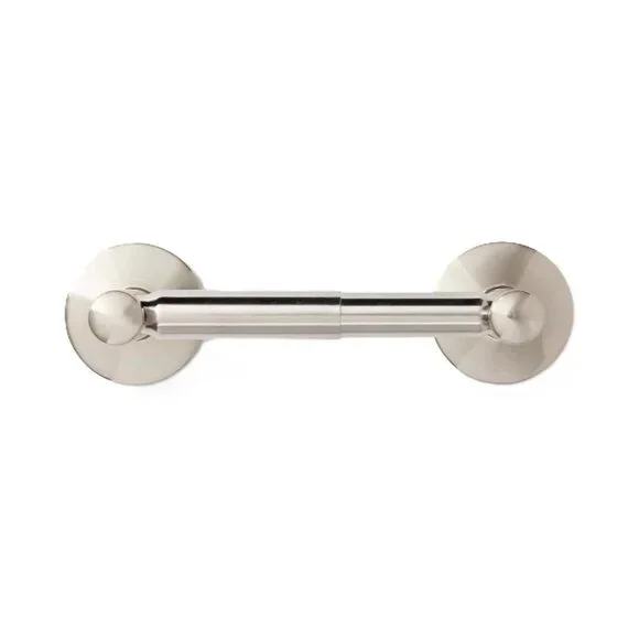 Threshold Brushed Nickel Finish Wall Mount Metal Toilet Paper Holder w Pivot Arm