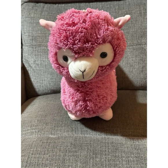 Peek a Boo Toys Pink Dolly Liana Alpaca Soft Plush Stuffed