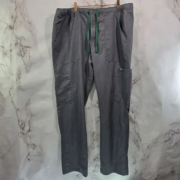 Figs Cairo Pants Mens XL Graphite Gray Green Bottom Cargo TM3001 1803