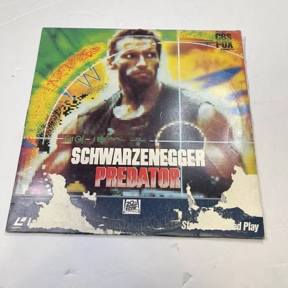 Predator Laserdisc Arnold Schwarzenegger CBS/FOX Video Stereo Extended Play