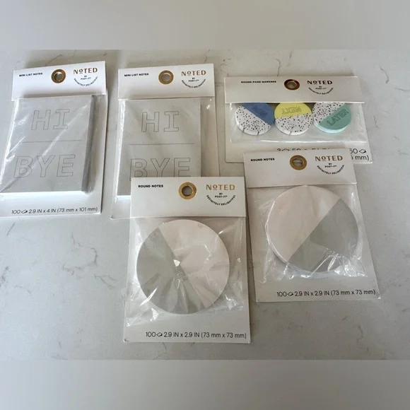 NWT Post-It Assortment of FIVE Packages Post-It Sticky Notes Mini Notes