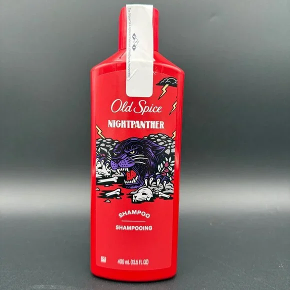 Old Spice Nightpanther‎ Shampoo Discontinued 400 mL 13.5 oz