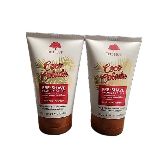 Tree Hut Coco‎ Colada 7 Oz Pre-Shave Foaming Polish 2-Pack
