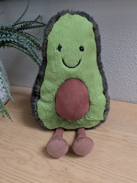 Jellycat Amuseables Avocado Stuffed Toy Medium Sized