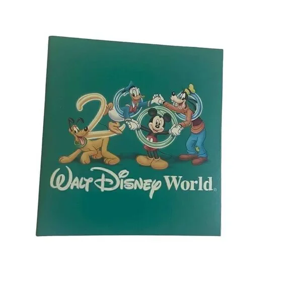 Disney World 2000's Millennium Teal‎ Blue Never Used Character Autograph Book