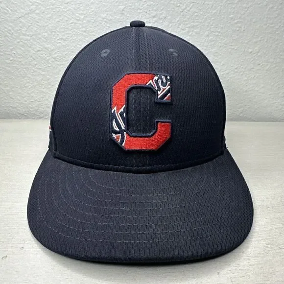 NEW ERA Mens MLB CLEVELAND INDIANS 5950 AC PERF FITTED Hat Size 7 1/8