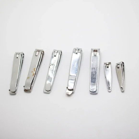 Vintage Assorted Nail Clippers Lot Chrome Steel‎ Grooming Manicure Pedicure