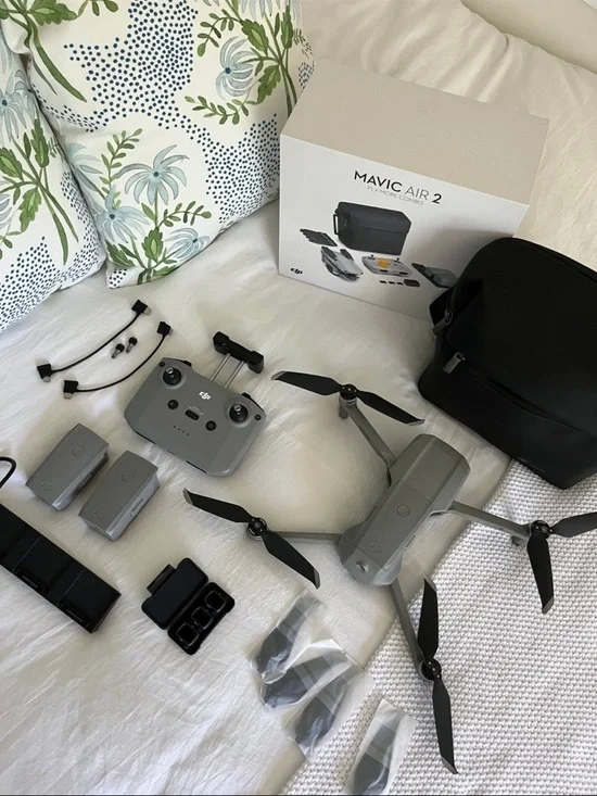 DJI Mavic Air 2 Drone Bundle in Gray with Controller and Case