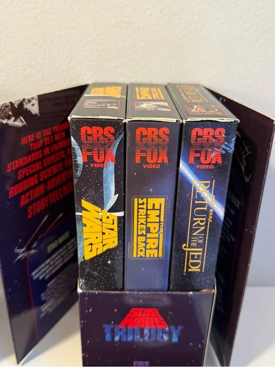 Star Wars Original Trilogy Vintage 1990's VHS Box Set CBS Fox Video