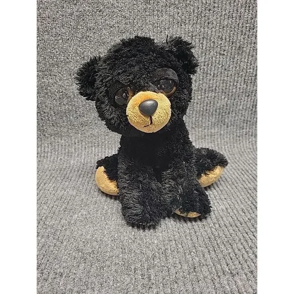 Aurora‎ Black Bear Plush Stuffed Animal 9