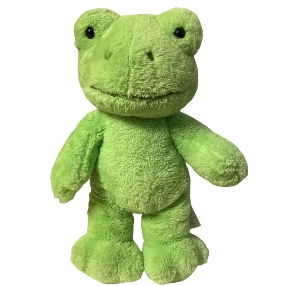 Build A Bear Spring Green Frog Plush BAB Stuffed Animal Toy 15 inch 2022